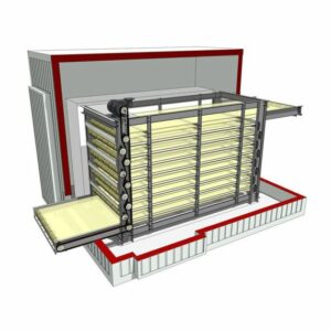 Túnel de enfriamiento y ultracongelación en caída